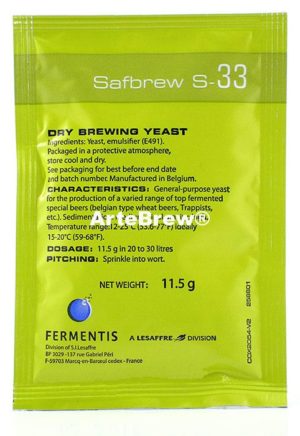 fermento s 33 fermentis artebrew cerveja artesanal